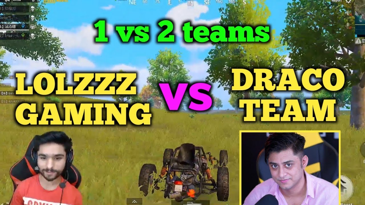 Lolzzz gaming vs Draco team vs bi strange full intense fight in the last zone | Pubg emulator