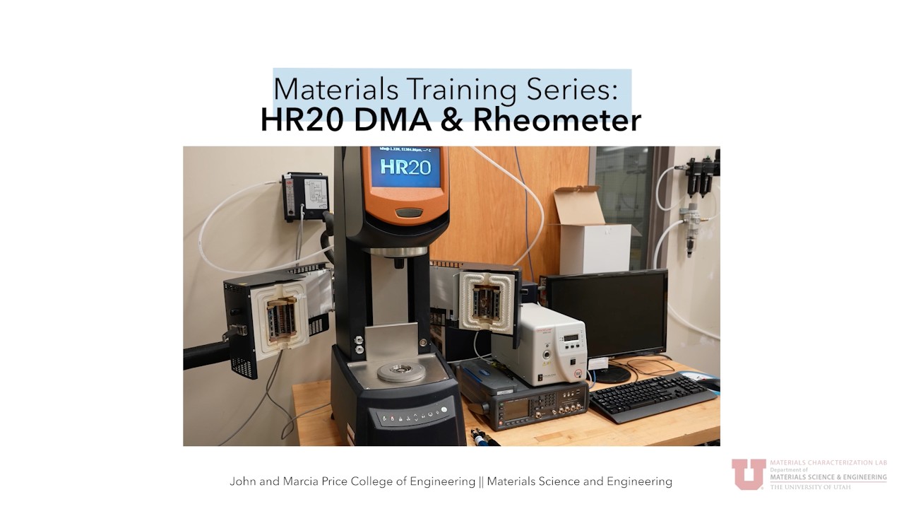 DHR20 DMA/ Rheometer MCL training