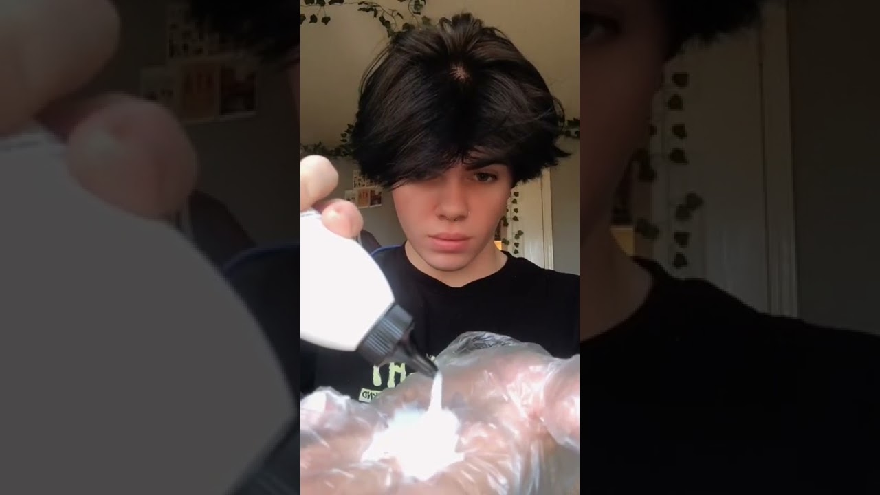 Remove black hair dye with me.