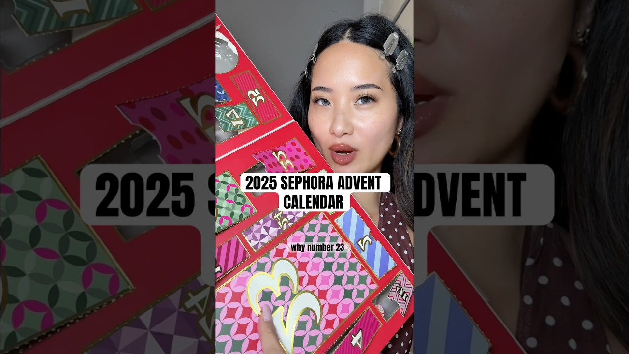 Рождественский календарь Sephora 2025 #makeupchallenge #adventcalendar #makeuppreview #unboxing