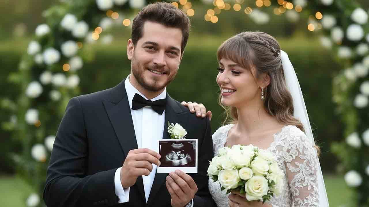 Después de siete meses de noviazgo, Çağatay Ulusoy reveló el amor de su vida y su hijo por nacer.