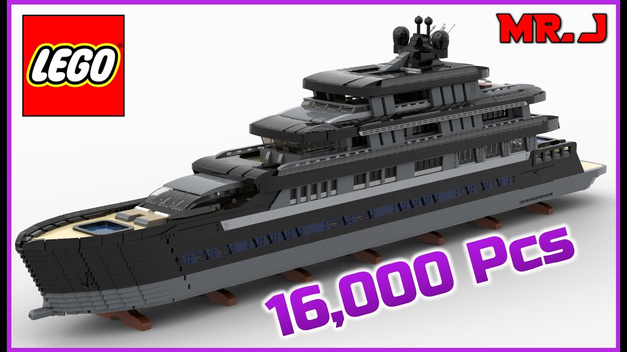 LEGO - Massive Mega Yacht Speed Build - 16,000 Parts!