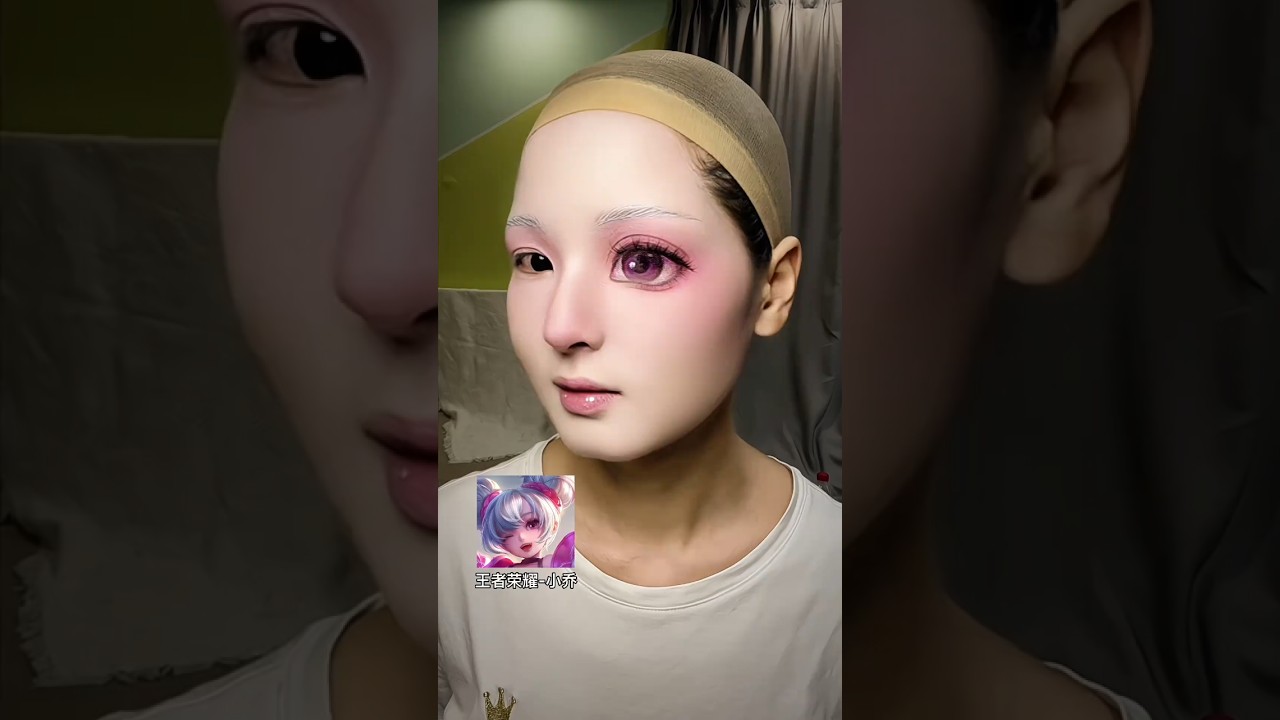 Insane Anime Makeup Transition Douyin anime Makeup #shorts #makeuptutorial #douyin #anime #cute