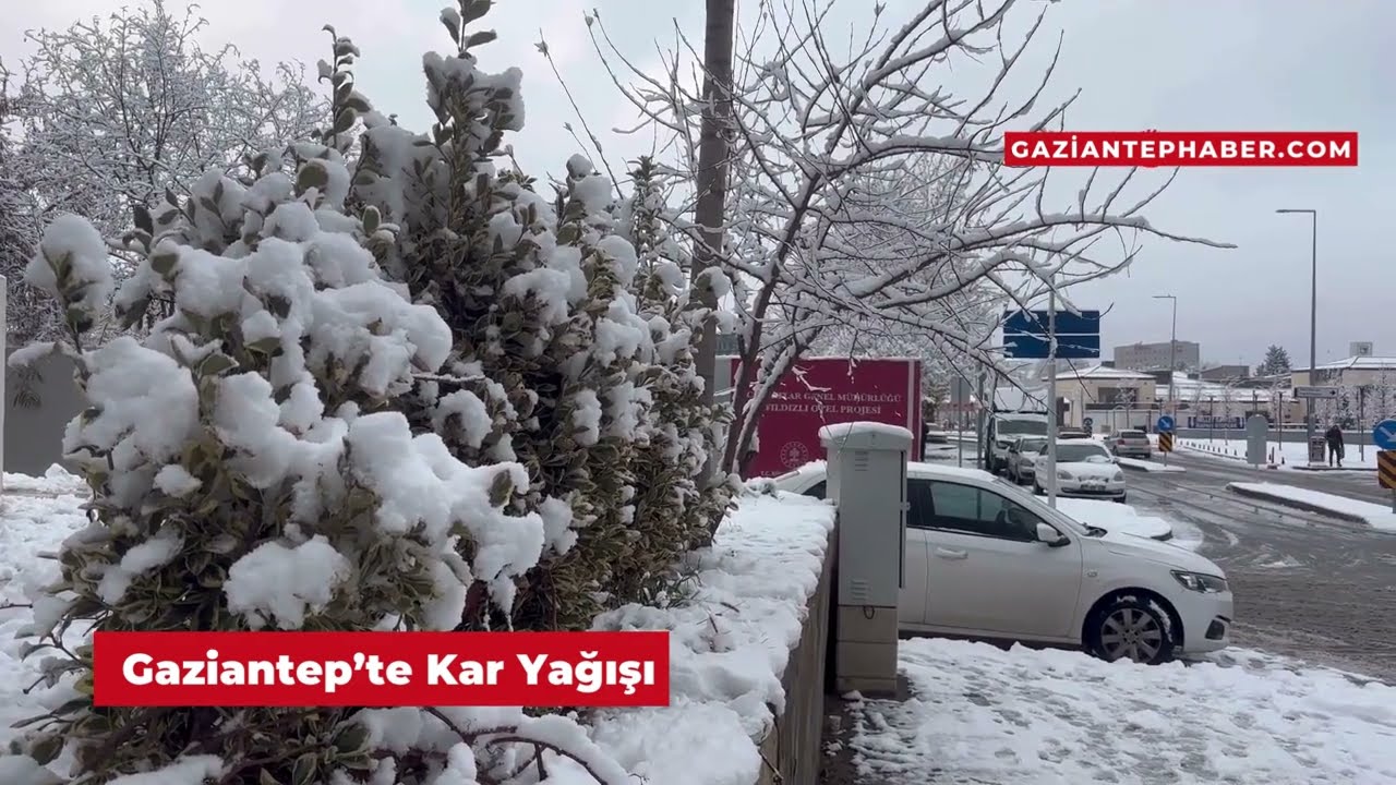 Gaziantep'te kar yağışı