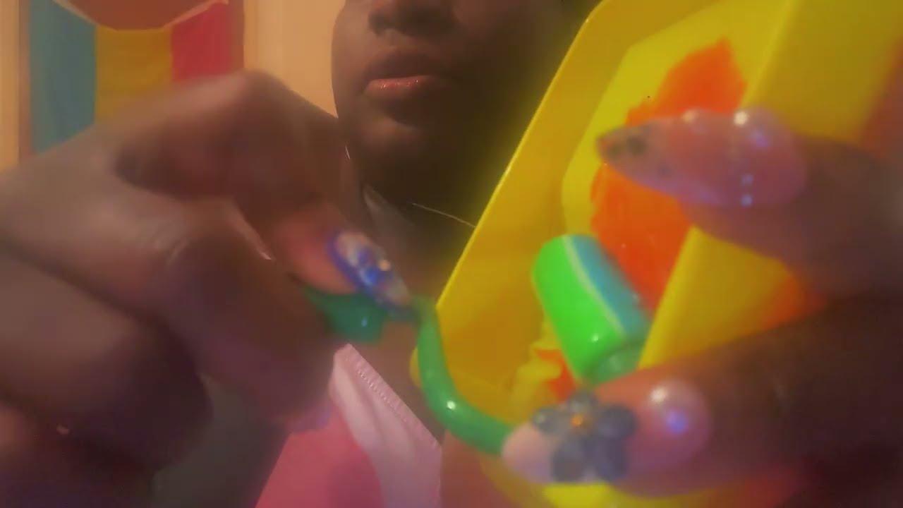 ASMR; eating candy in your ear, intense mouth sounds, painting you