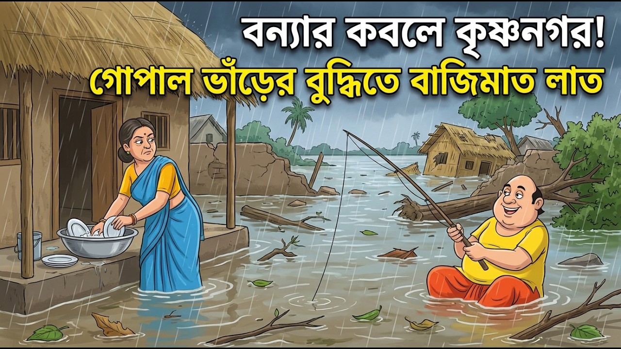 বন্যার কবলে কৃষ্ণনগর! গোপাল ভাঁড়ের বুদ্ধিতে বাজিমাত | Gopal Bhar New Episode 2026 | New Story 🌊