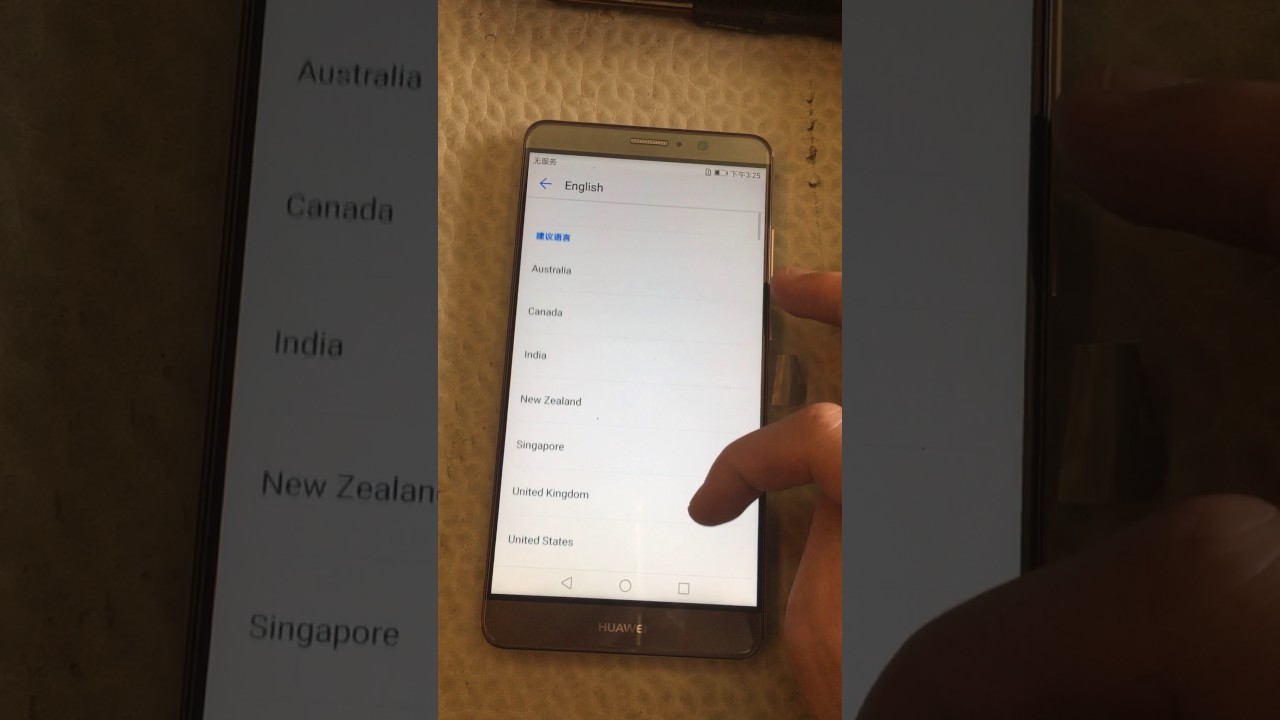 set the huawei Mate 9 language