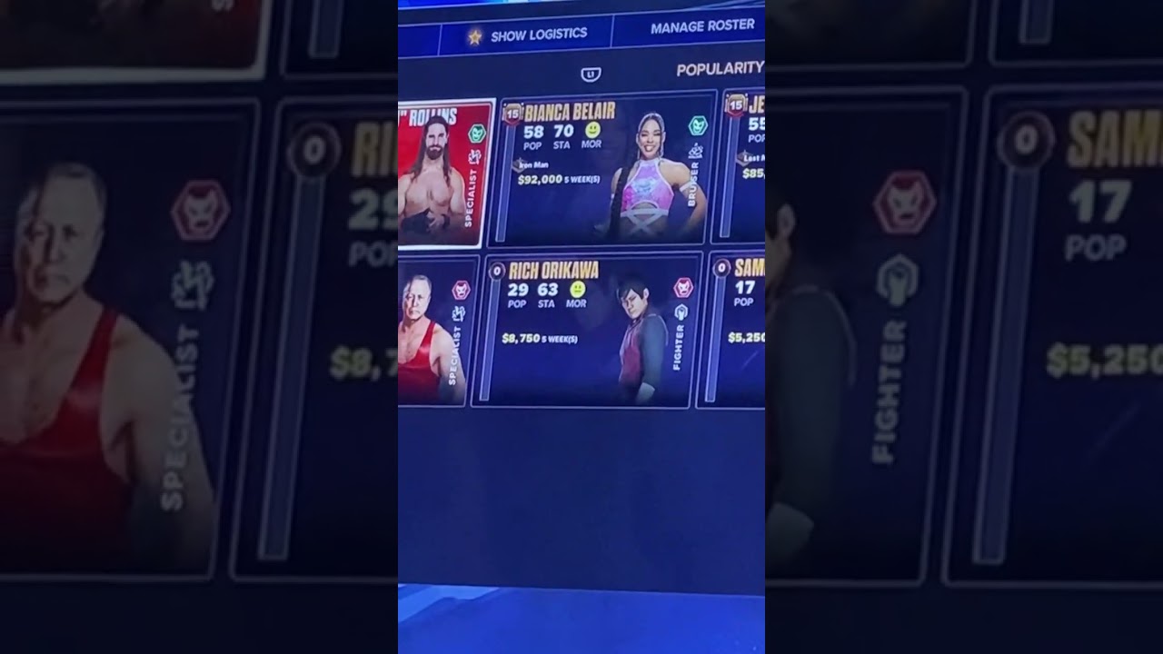 My GM MODE IN WWE 2K24 #viral #gaming #ps5 #proplayer
