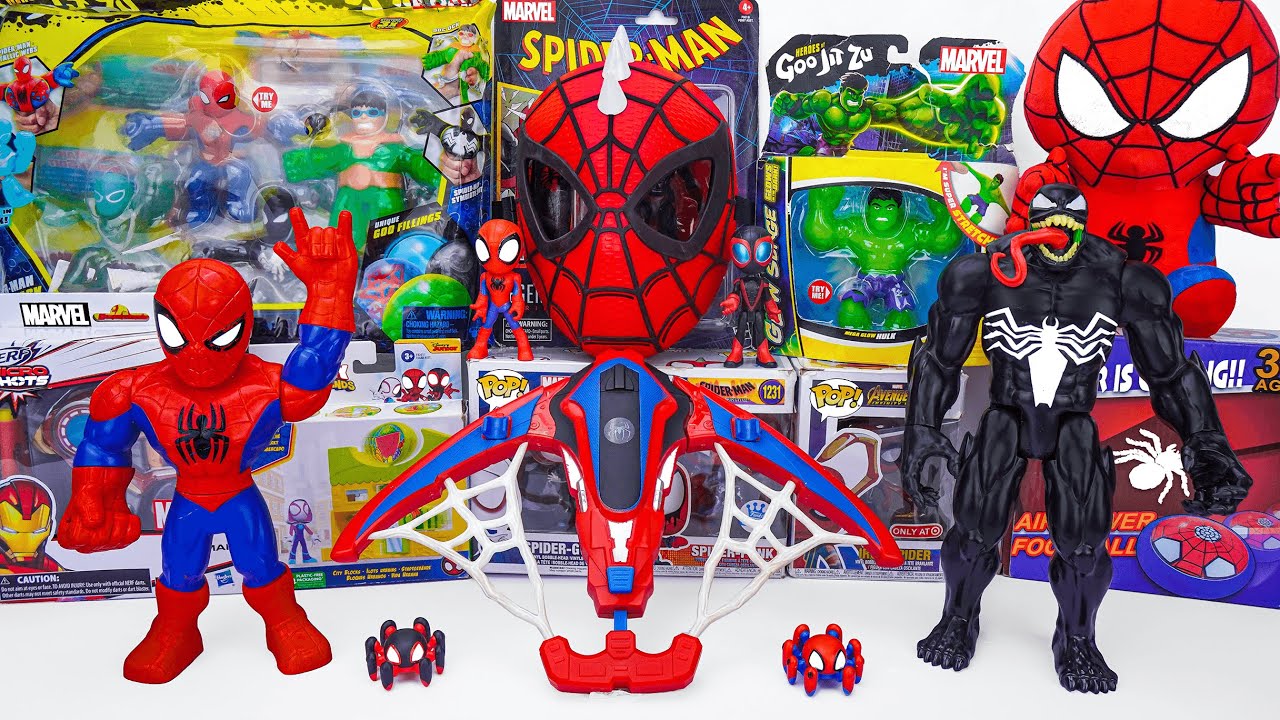 Unboxing Marvel Spiderman Toys Series Review | Spider Man Bow & Arrow | Spider Man Mask Toys