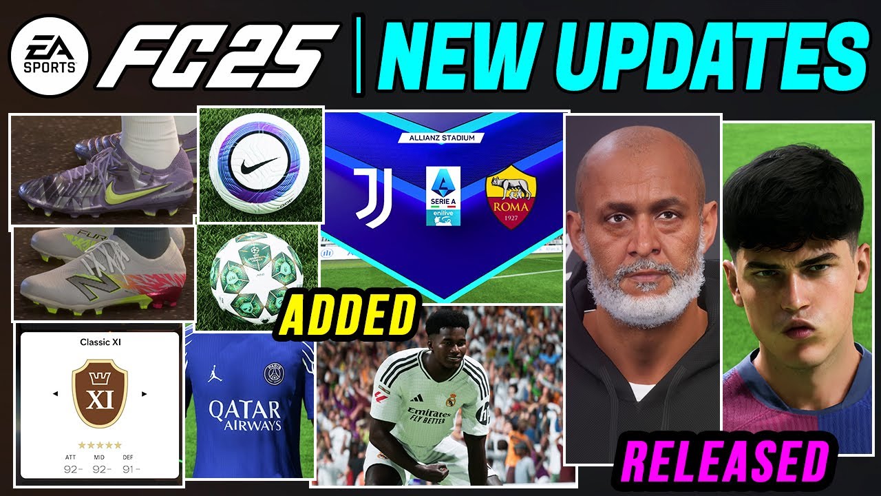 EA FC 25 NEWS | NEW UPDATE - Additions, Real Faces, Gameplay & Career Mode Fixes ✅
