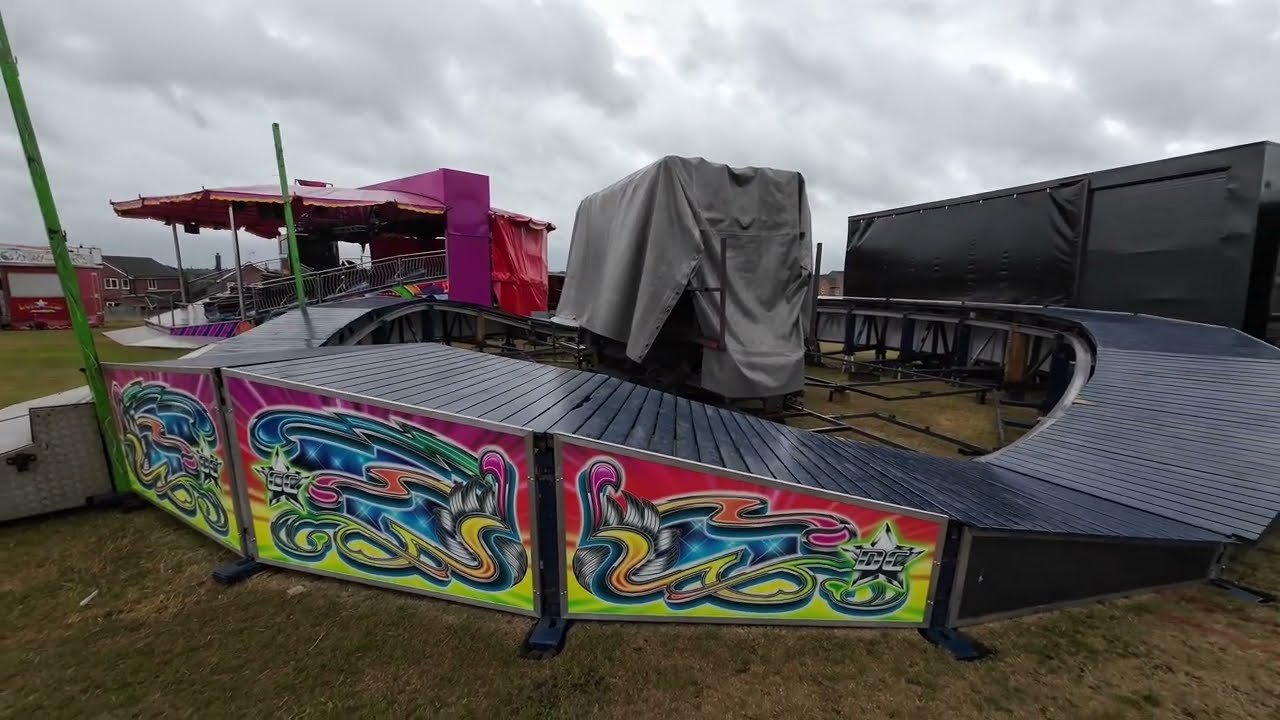 Weightman's Funfairs New Ground Pt2 Look around Before Opening  Pleasley Miners Welfare Mansfield