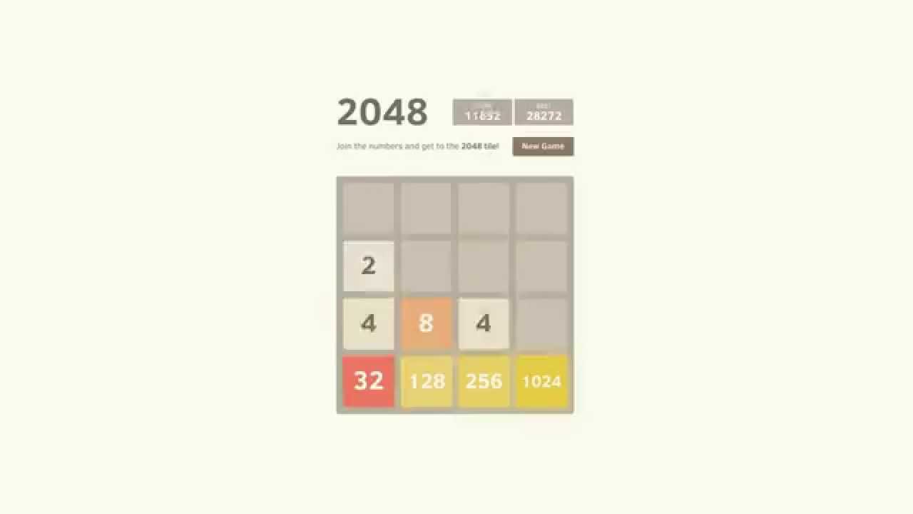 How to win 2048 - 4 simple rules