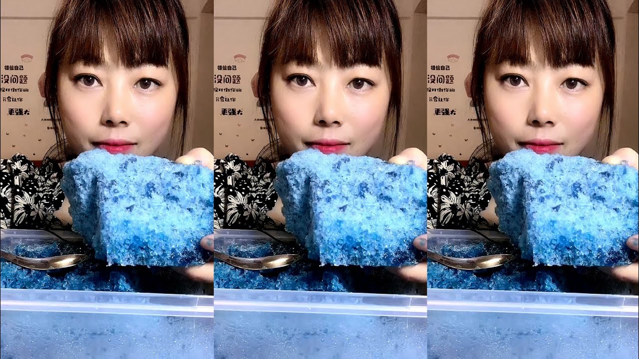 ASMR SHAVED ICE EATING / ICE EATING