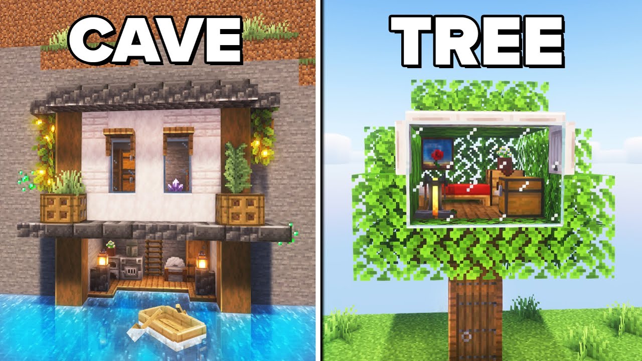 Minecraft: 3 Simple Starter Houses!