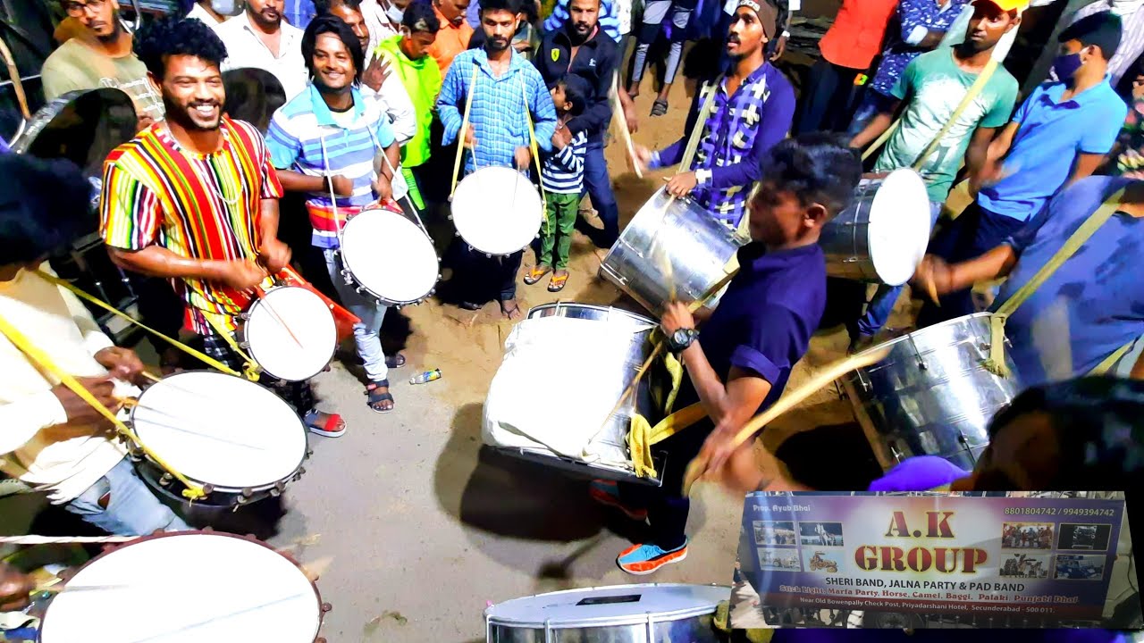 Narayanguda sadar 2021 | Ak Group Pad Band 🥁 | Teenmaar Band | hyderabad pad band 👌