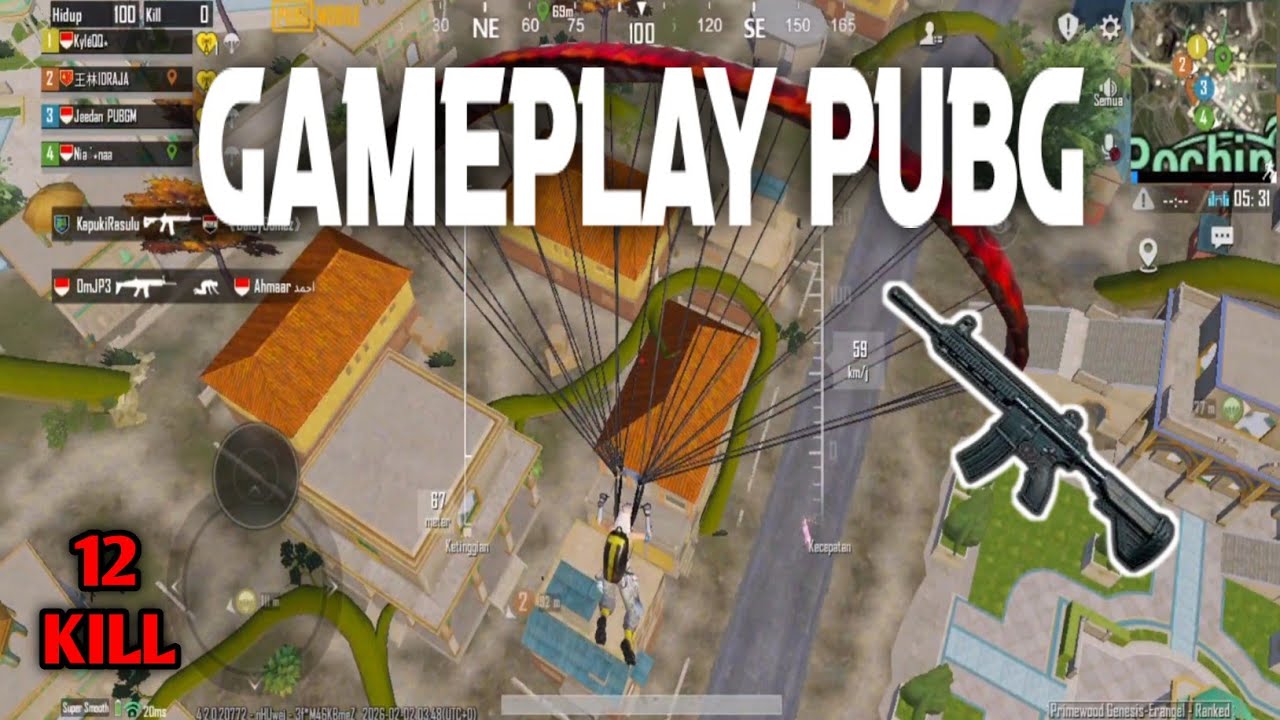 GAMEPLAY PUBG! MAIN SANTAI 12 KILL!!!