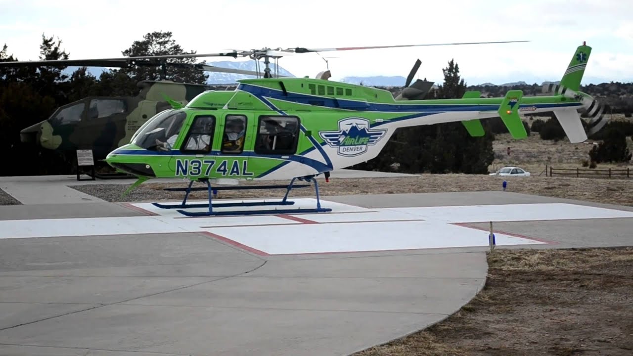 AirLife Denver taking off from SPRHC