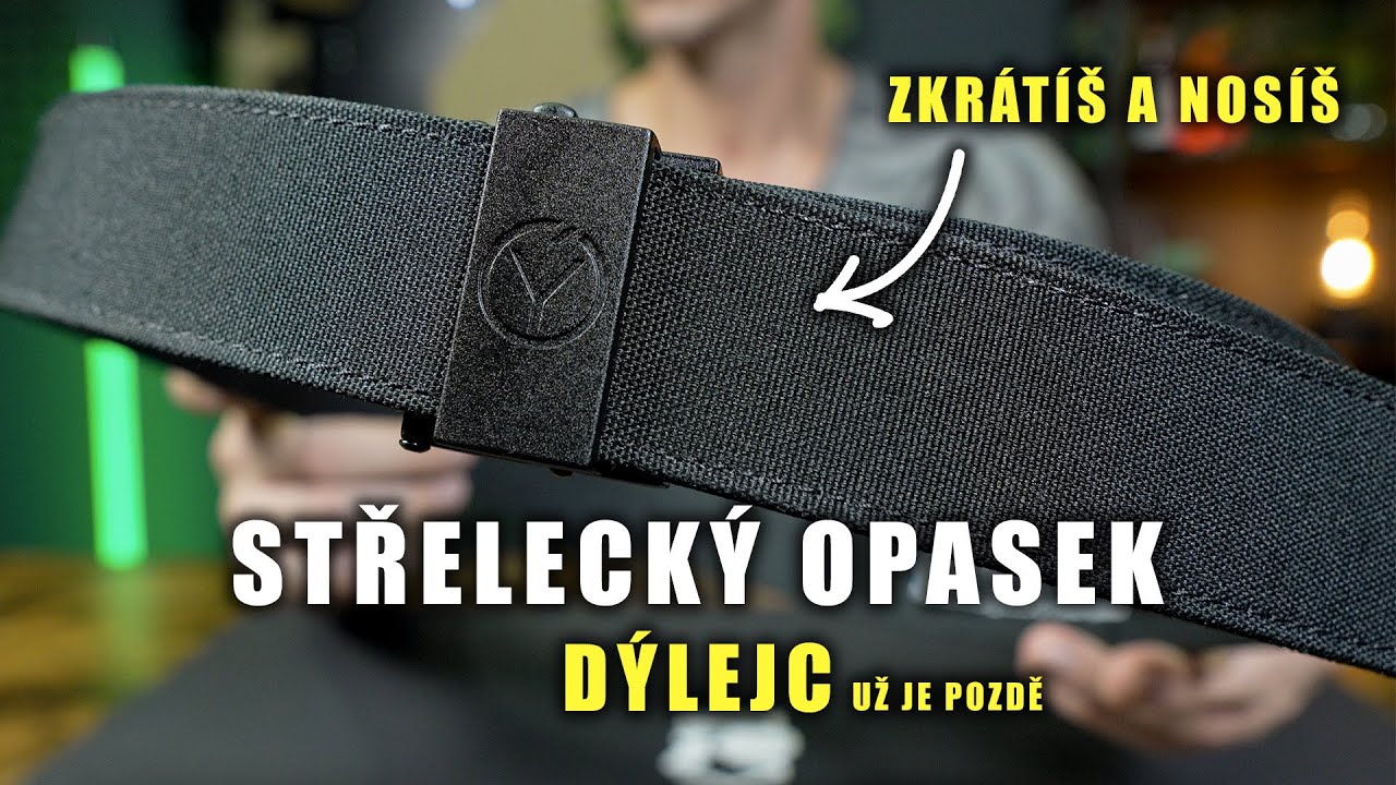 NOVÝ EDC STŘELECKÝ OPASEK BEZ DÍREK | DÝLEJC