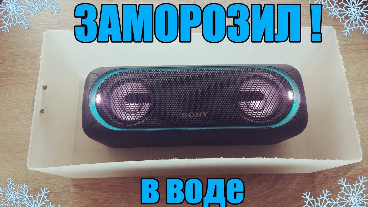 ЗАМОРОЗИЛ SONY SRS XB 40 l ЛЕД ВНУТРИ