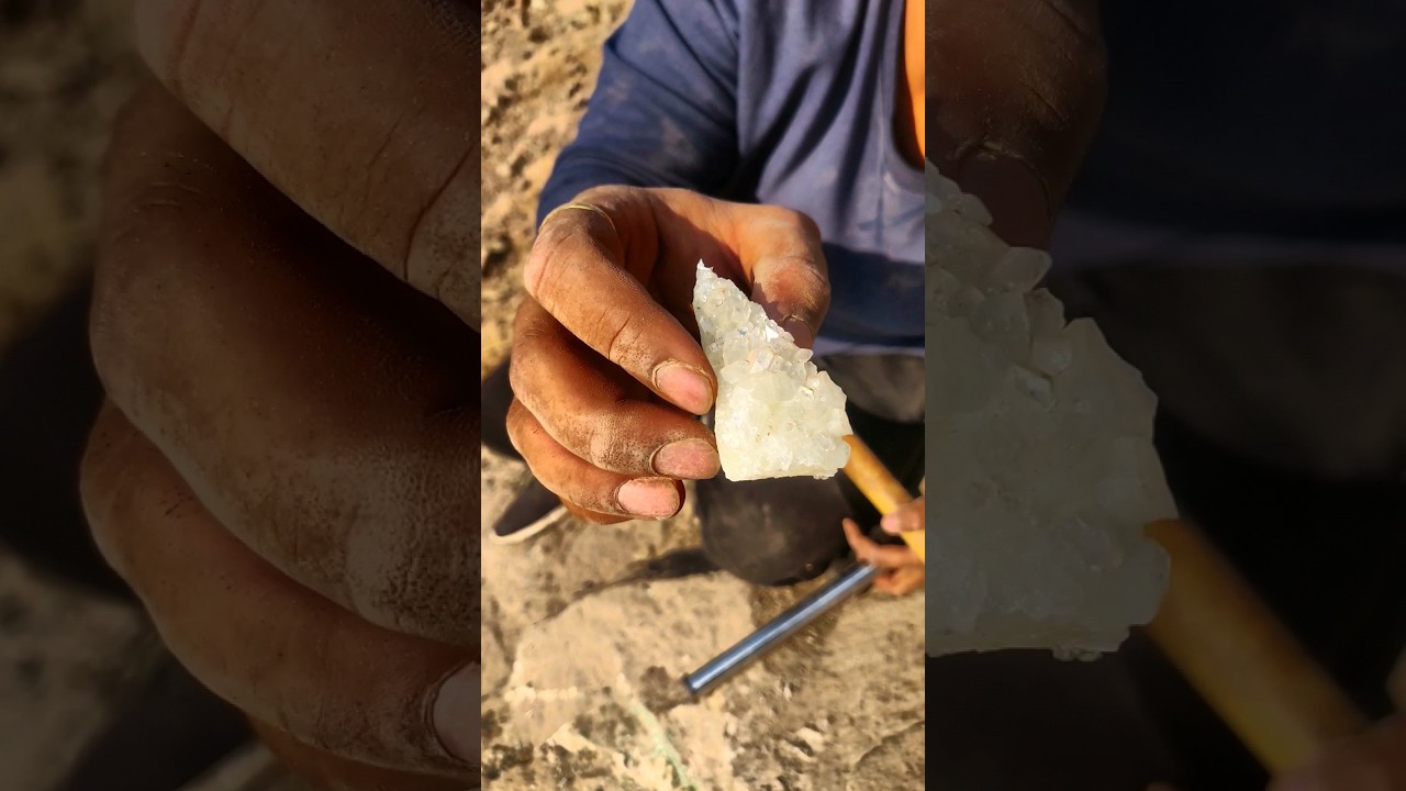 Apophyllite in India | Indian Crystals | Hunting Crystal in India💎Crystal Short Video #shorts #viral
