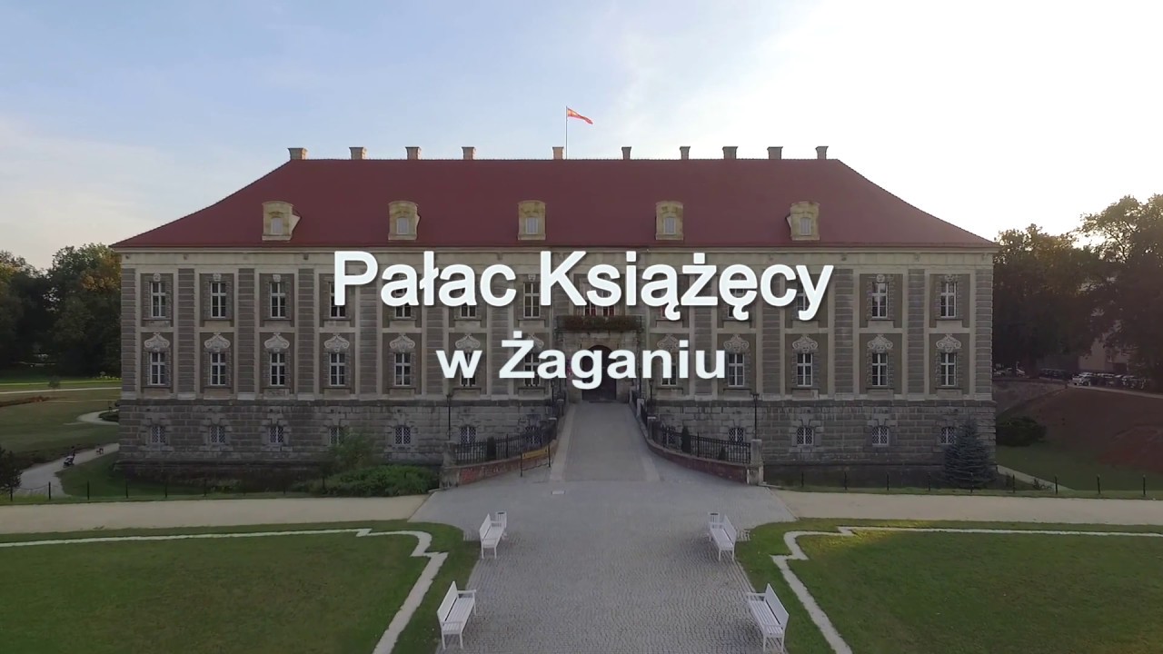 Pałac w Żaganiu okiem drona