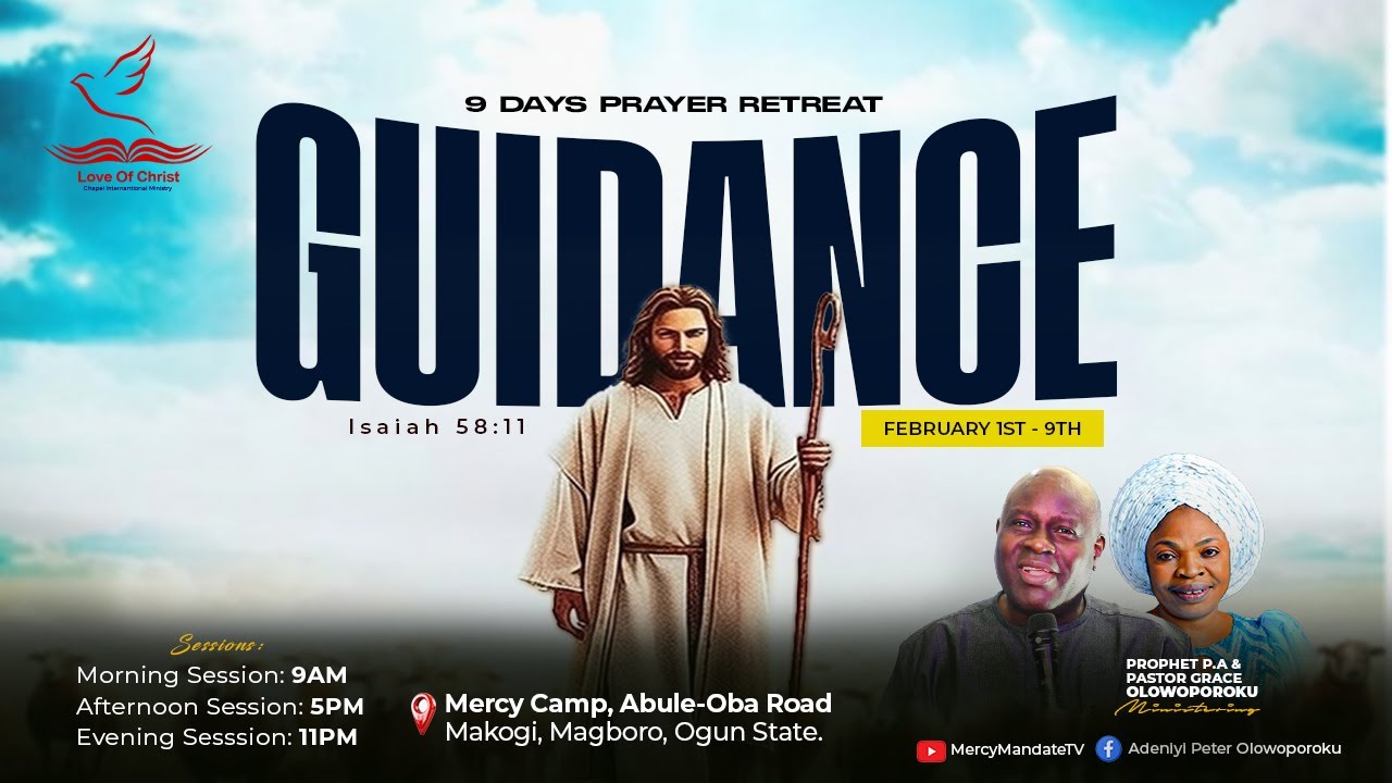9 DAYS PRAYER RETREAT || DAY 9 || PROPHET P.A OLOWOPOROKU || 9/2/2026