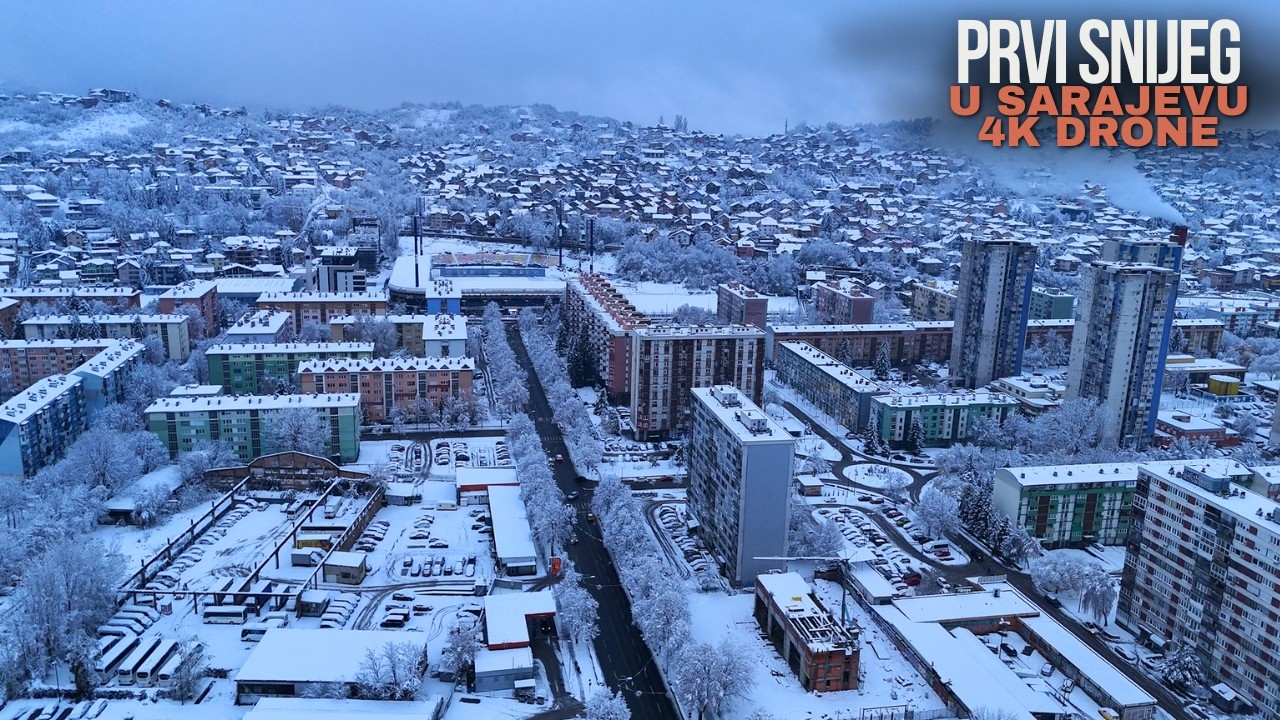 Sarajevo pod prvim SNIJEGOM – Cinematic Drone Video