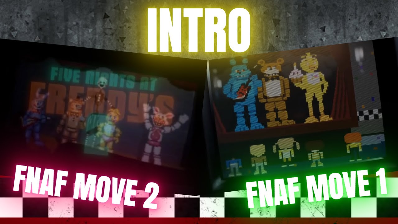 FNAF MOVE INTRO 1 VS 2 | Comparison