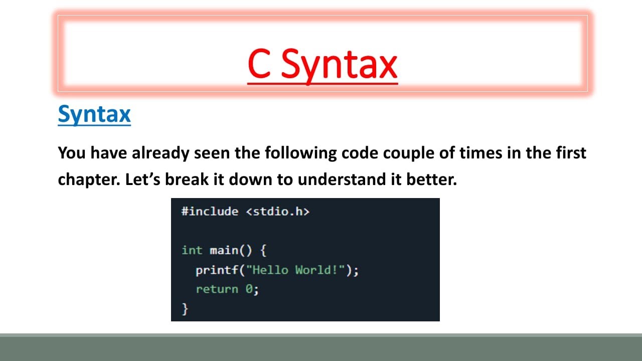 Tech Tutorials ------ C Syntax | C Output | C NewLines | C Escape Sequence