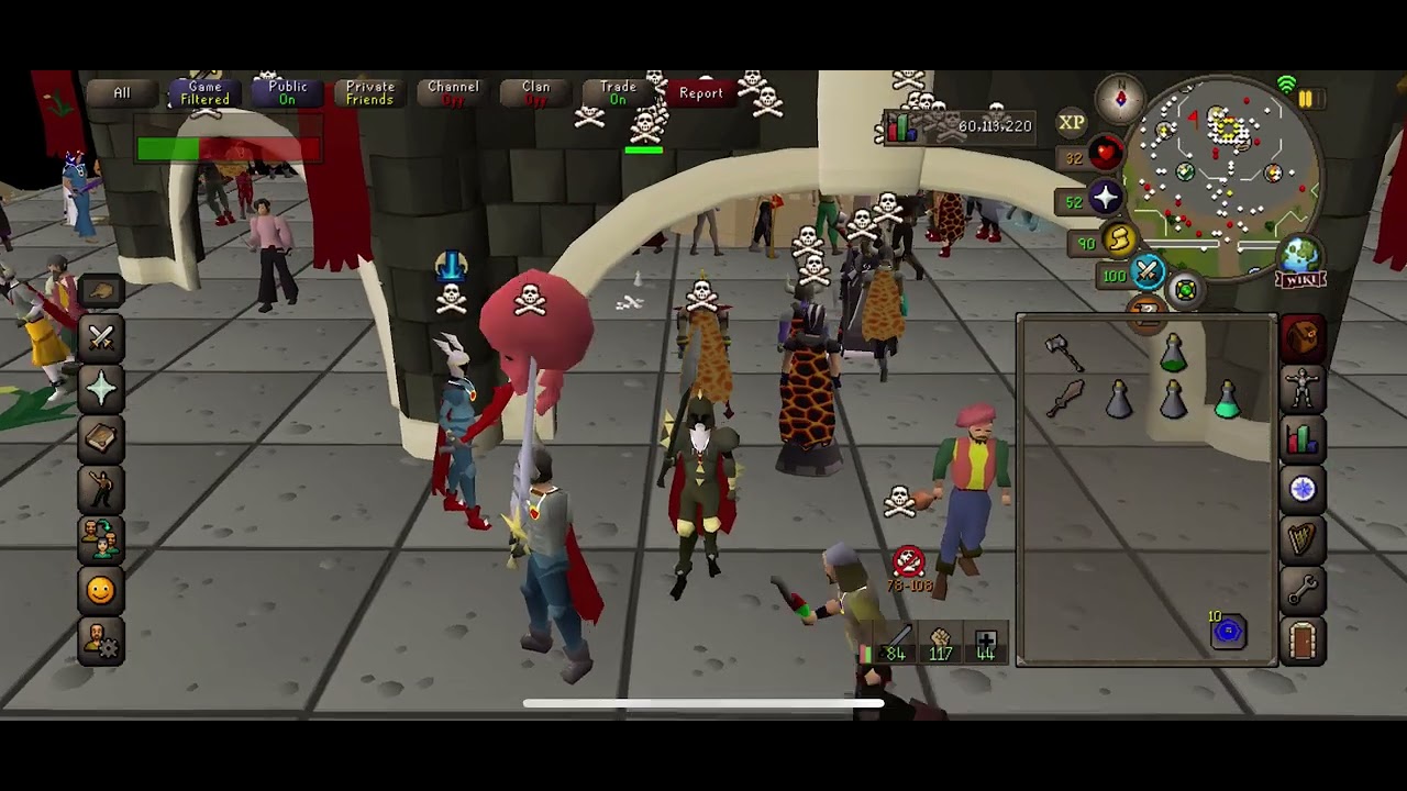 Osrs mobile pking on my iPhone 13 pro