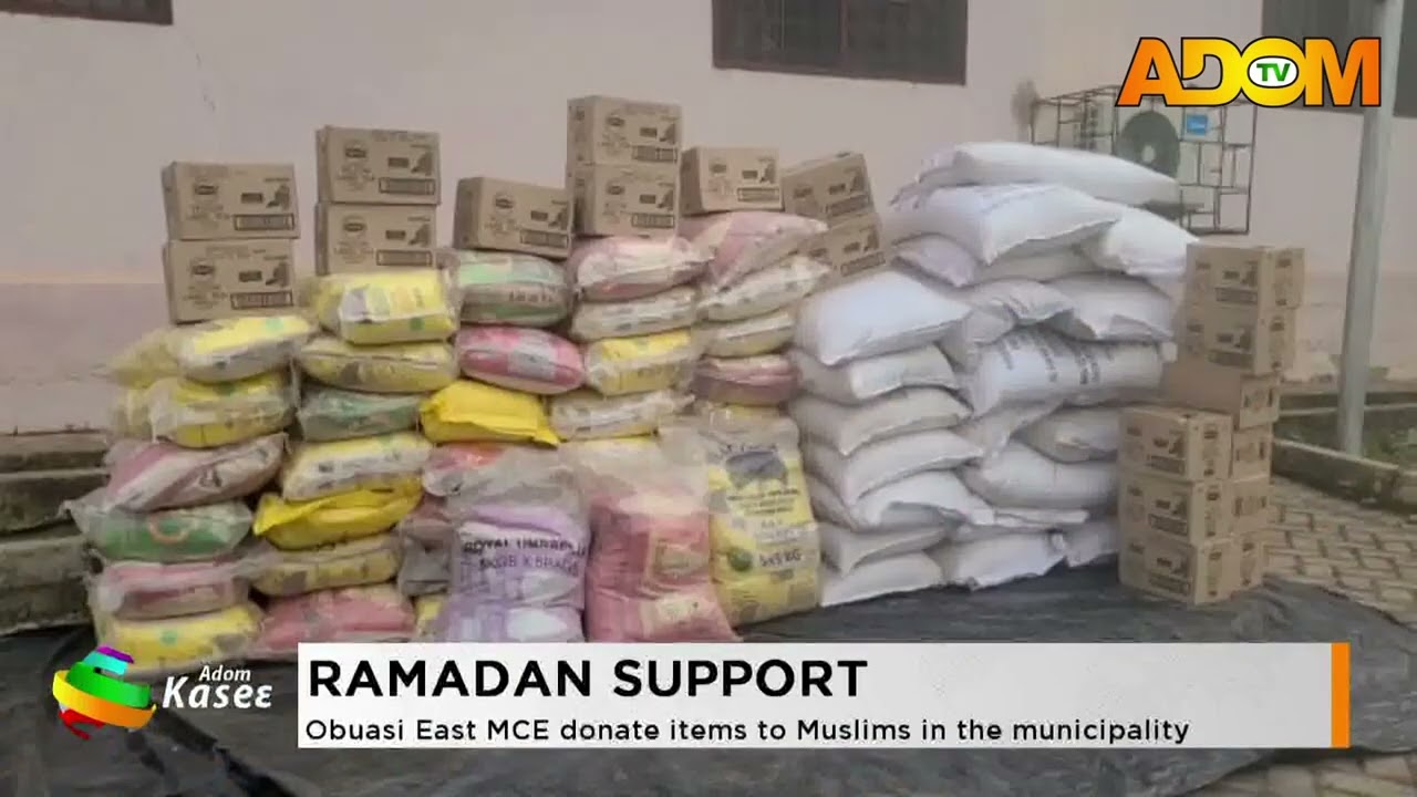 Ramadan Support: Obuasi East MCE donate items to Muslims in the municipality- Premtobre kasee