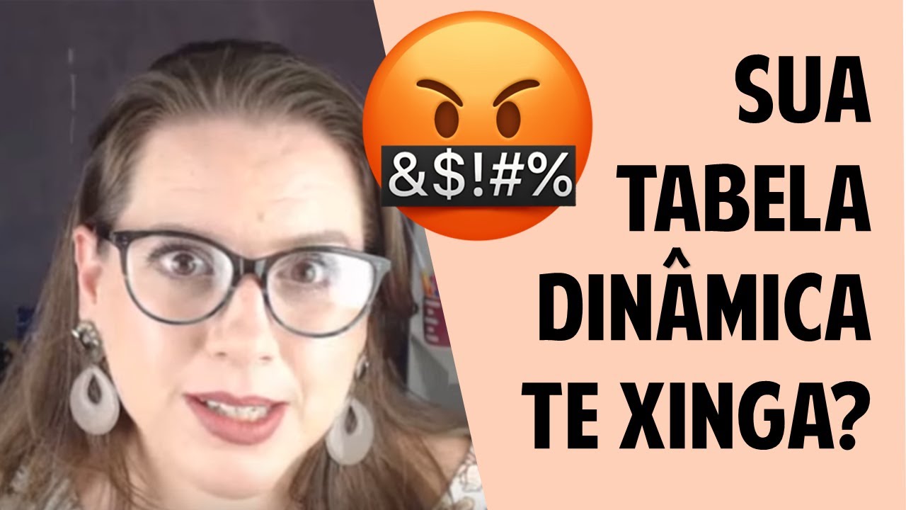 Como remover os Infodados da sua Tabela dinâmica