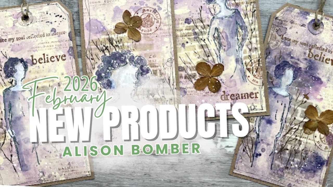 Introducing my new PaperArtsy stamps and stencils Feb 2026