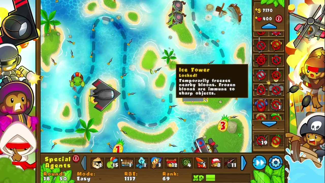 bloons td 5 random missions #26 / restricted war-zone