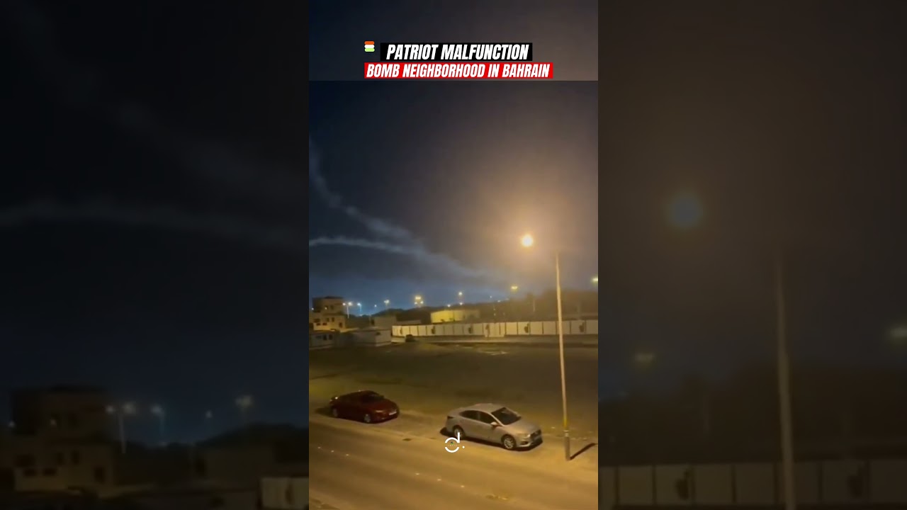 Patriot Missile Crashes Into Bahrain City!🤯 #shorts
