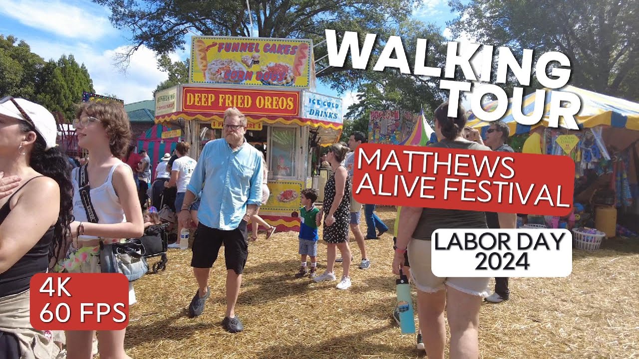 Walking Tour of Matthews Alive Festival in Charlotte | Labor Day 2024