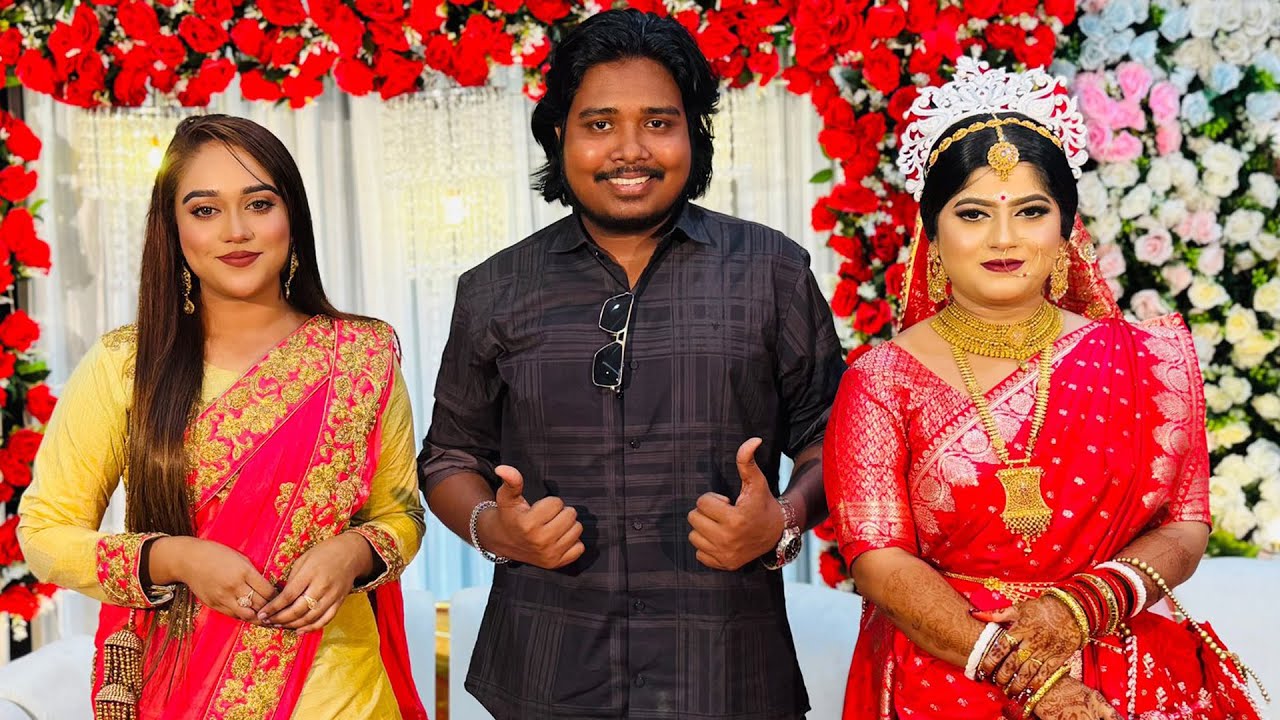 সাভারে তিন শিল্পীর একসাথে বিয়ে বাড়ি মাতালেন! || Akash Mahmud || Mohua Muna || Bristy Dola