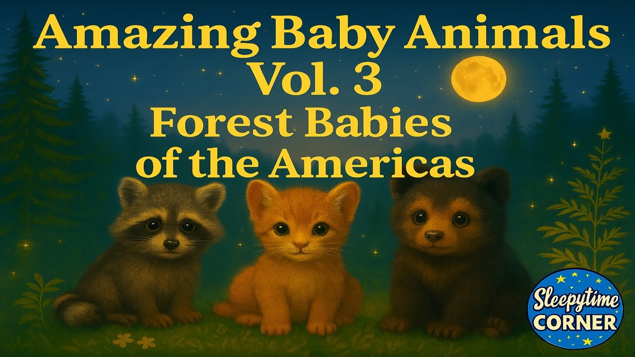 🐻 Baby Forest Animals Vol. 3: | Fun Bedtime Animal Facts for Kids! | Sleepytime Corner🌙