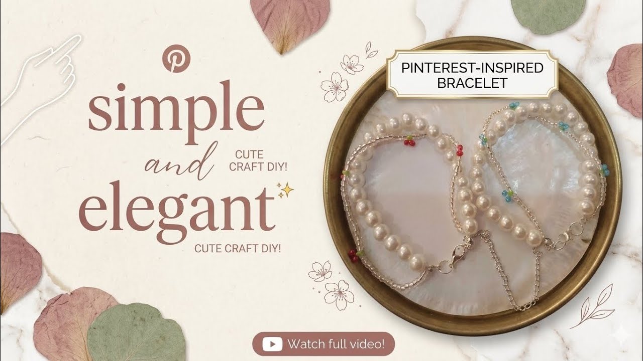 Pinterest Inspired Bracelet 💫 | Simple & Elegant Beaded Bracelet Tutorial | Beadify Official