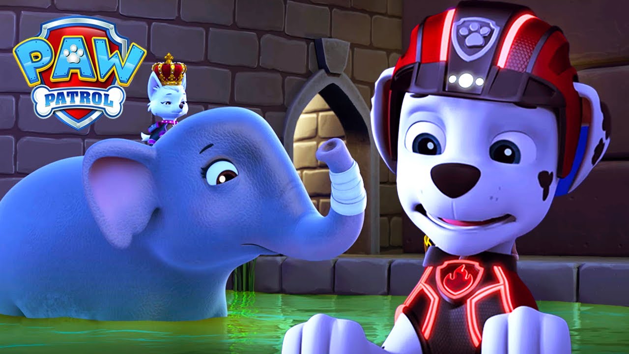 Marshall er nødt til at stoppe de dyr, der overtager Barkingburg Castle! | PAW Patrol | På Dansk