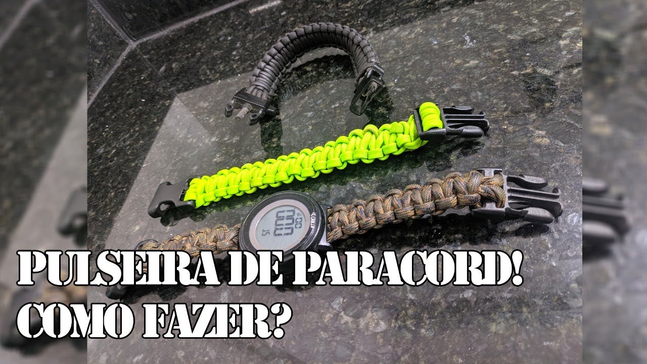 COMO FAZER: BRACELETE DE PARACORD COM SOLTURA RÁPIDA