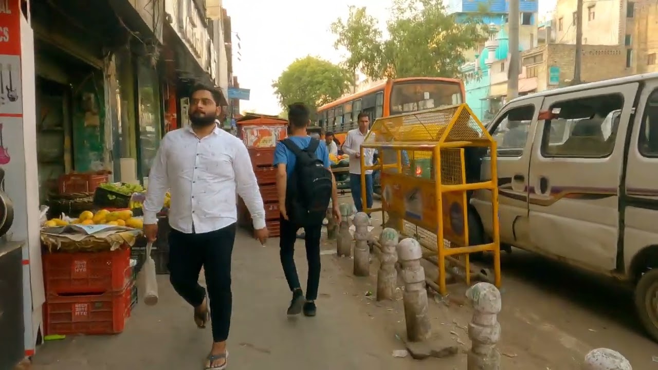 Walking In Delhi | India | Netaji Subhas Marg | Dariyaganj | walking tours | Virtual tour | Delhi