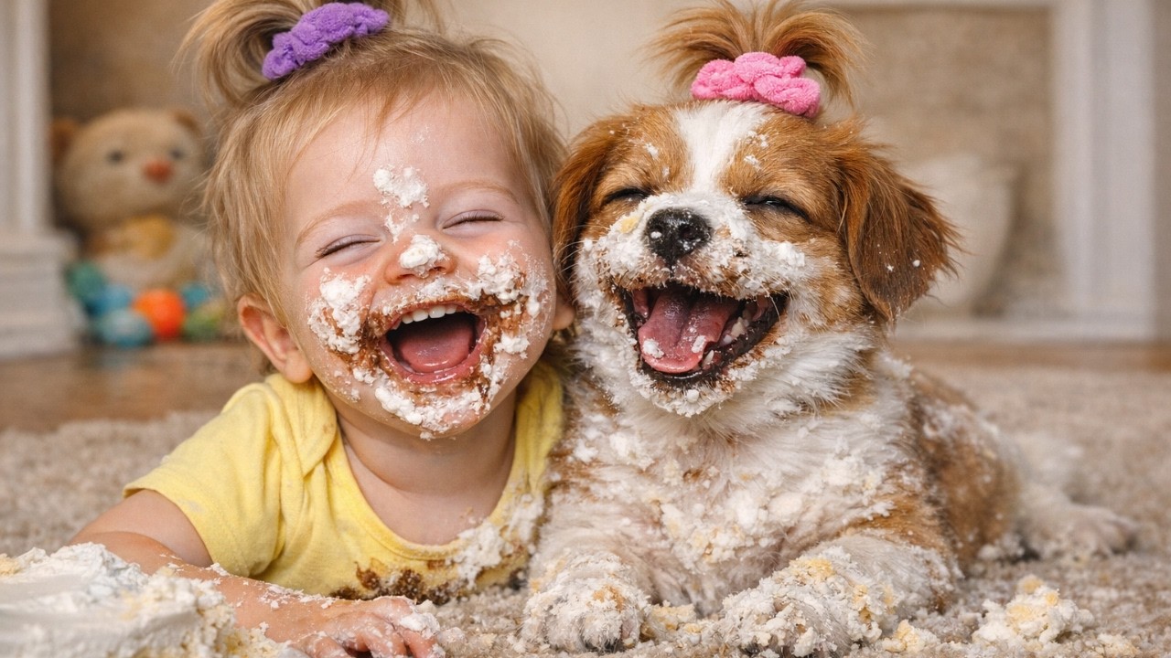 😂 Baby & Puppy Wrestling Gone Wild  😂 | Naughty Puppy vs Laughing Baby Battle 😂
