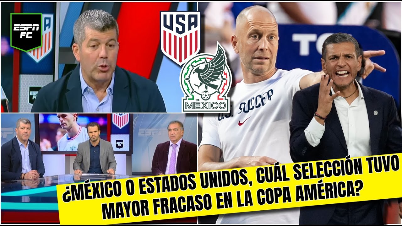 ¡INSÓLITO! ESTADOS UNIDOS tuvo mayor FRACASO que la SELECCIÓN MEXICANA en Copa América | ESPN FC