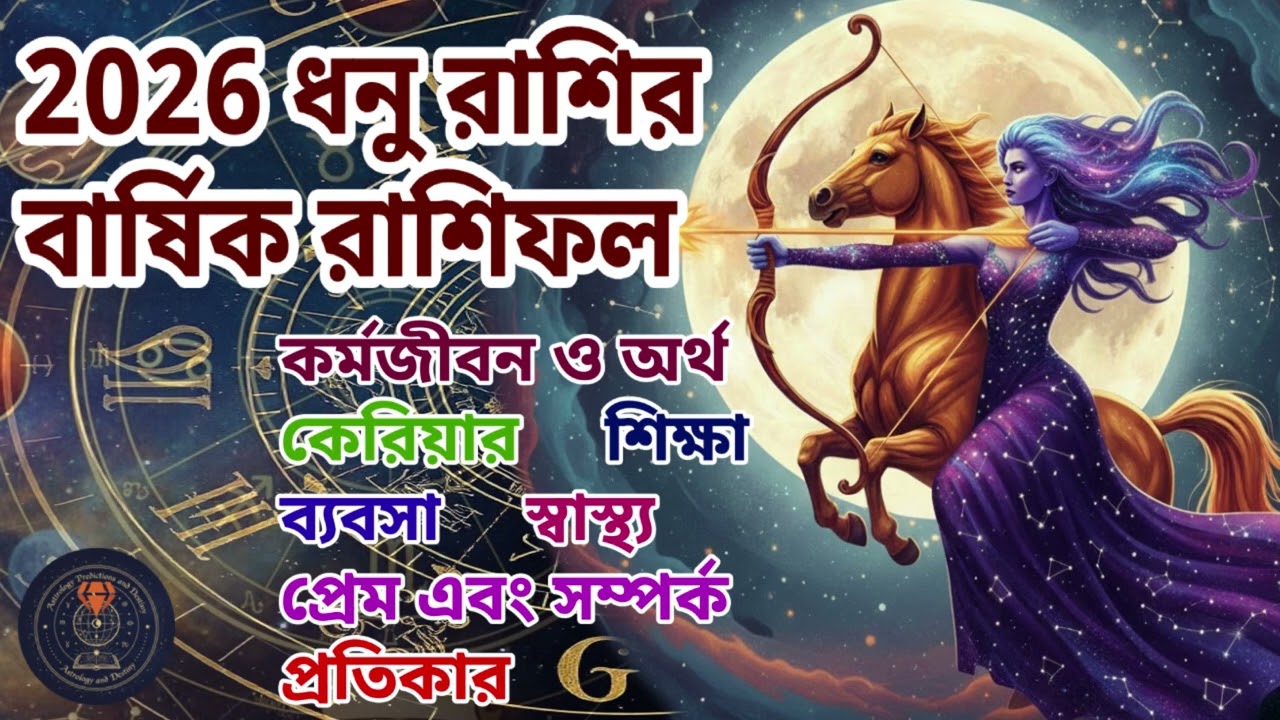 Dhanu Rashi Varshphal 2026 |  ধনু রাশির 2026 কেমন যাবে? | Dhanu Rashifal 2026 | Sagittarius 2026