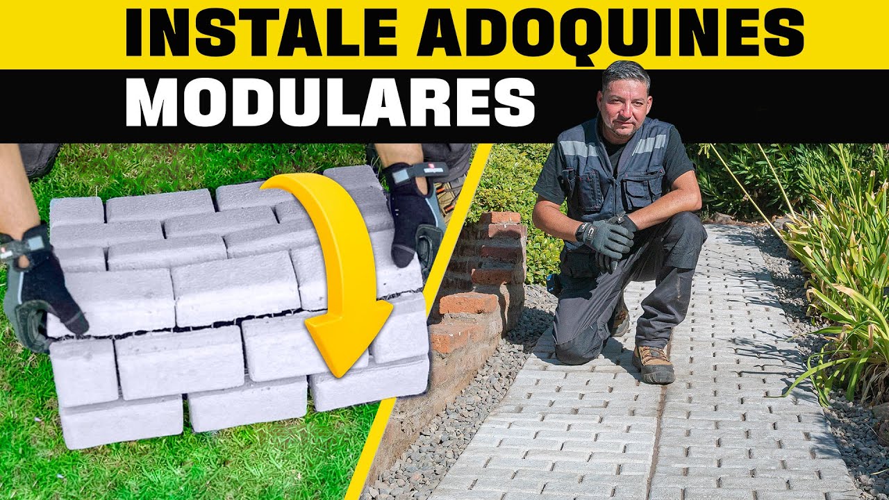 Cómo hacer un camino con adoquines modulares en un patio I Taller del especialista