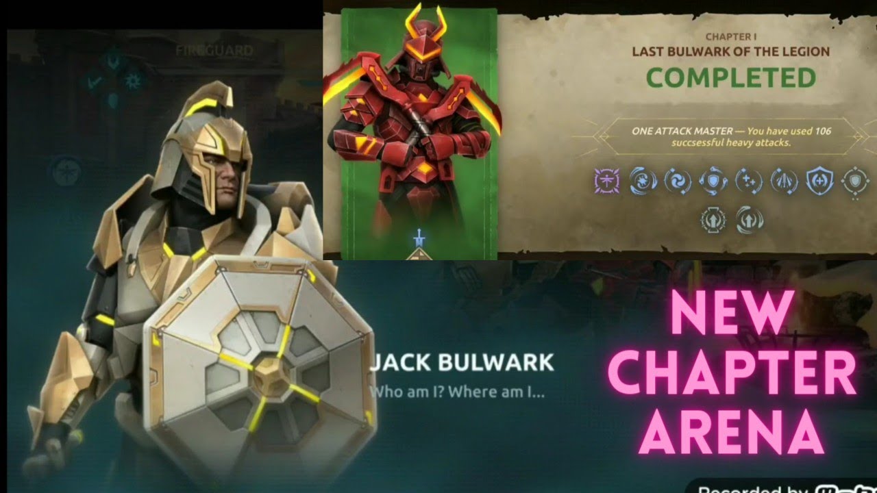 Shadow Fight Arena New Chapter Last Bulwark Of The Legion - Fireguard vs Jack Bulwark Fight