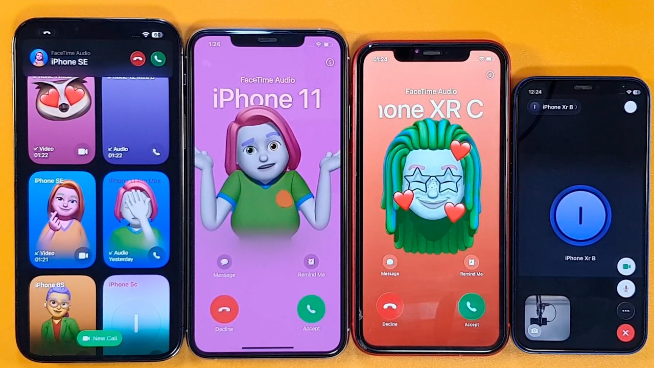 FACETIME INCOMING CALL & OUTGOING CALL IPHONE 13PM IPHONE 12MINI IPHONE 11 PRO MAX IPHONE 11 RED