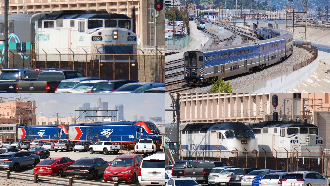 Railfanning Los Angeles, CA FT AMTK 160, SCAX 852, 873, 856, ALC42s, KCS, & More! 5/8/2023