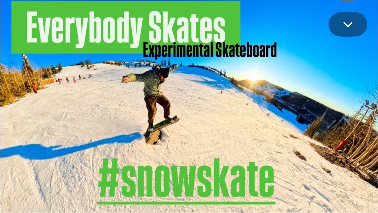 Everybody Skates Experimental Skateboard #snowskate 